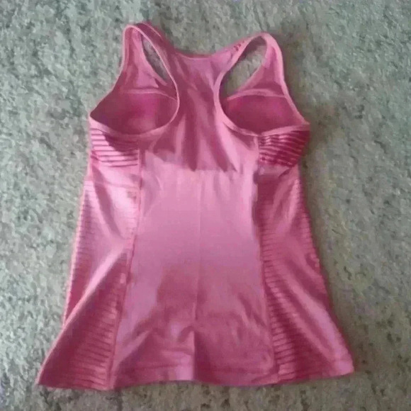 Nike Dri-Fit Womens Pink Racerback Striped Workout Tank M - Picture 8 of 15